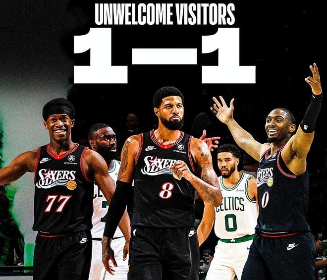 76人爆冷掀翻绿军 小艾封神创季后赛新秀纪录